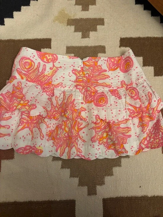 Lily Pulitzer Cuddy Scalloped skirt Size 6 - Picture 8 of 9